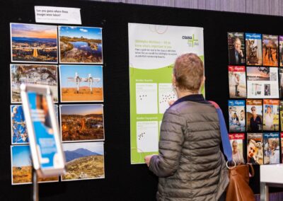 Poster that reads: CRANAlpus Members - let us know what's important to you. Place a gold star next to the ideas or initiatives below that you would like CRANAplus to explore as potential membership benefits.