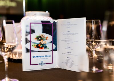 CRANAplus Dinner menu