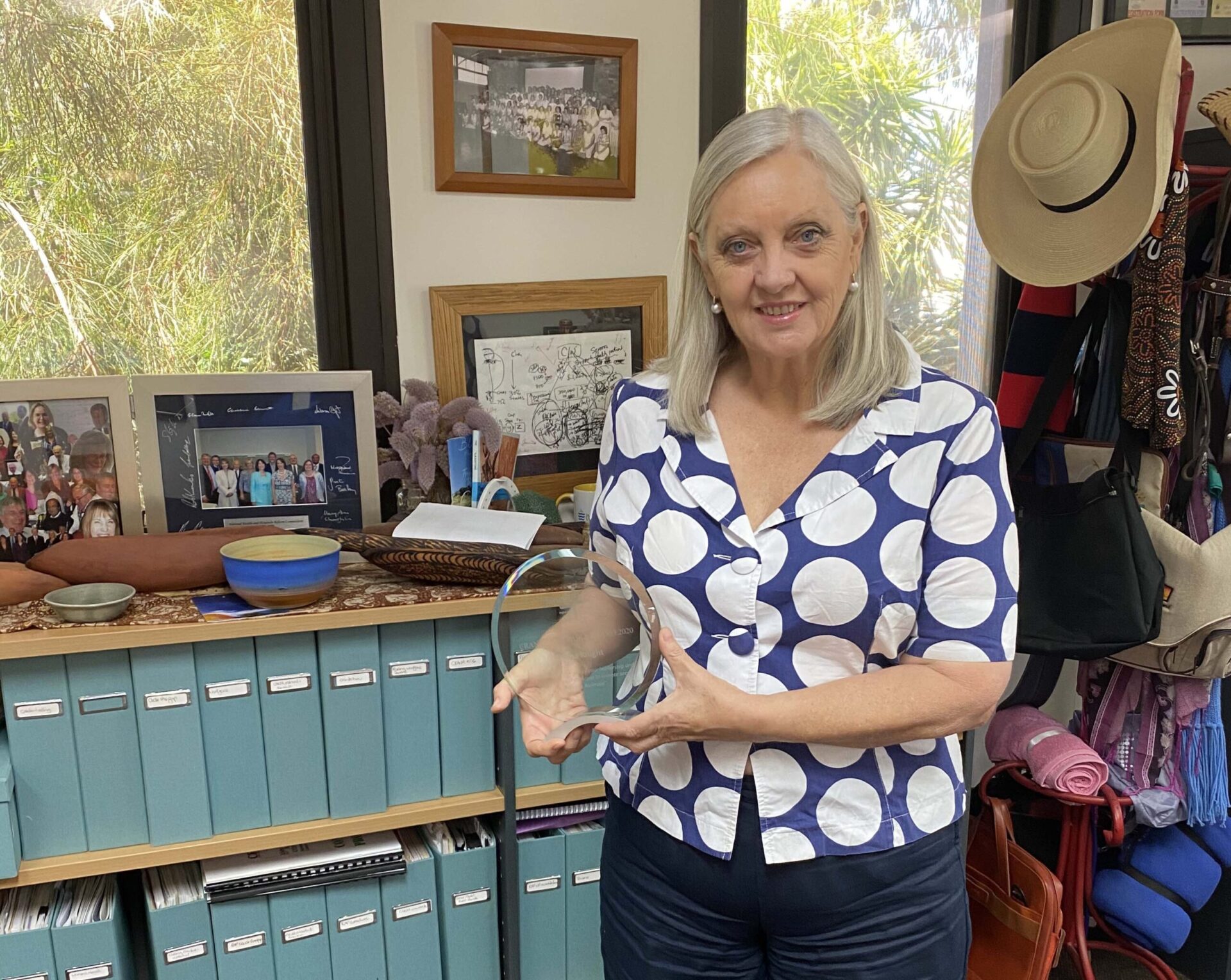 Sabina-Knight-Image-Website-Media Sabina holding her CRANAplus Award