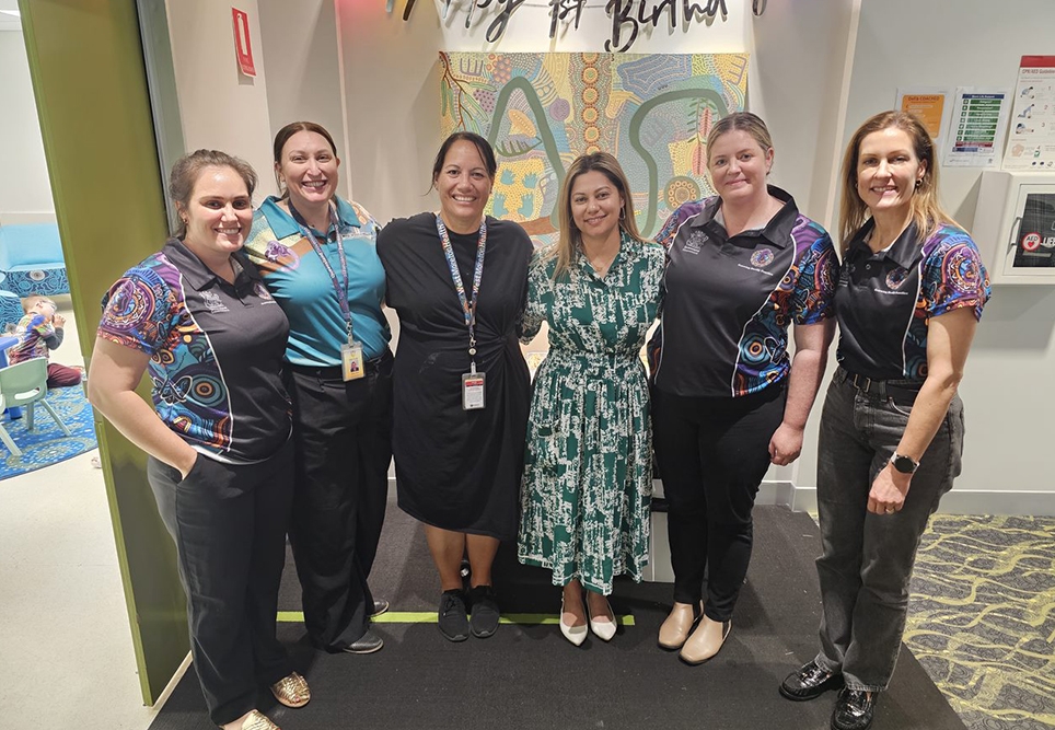 Melina Connors (center) with West Moreton Jaghu MGP team