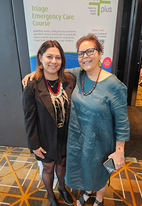 Melina and Dallas at the CRANAplus Remote Nursing and Midwifery Conference