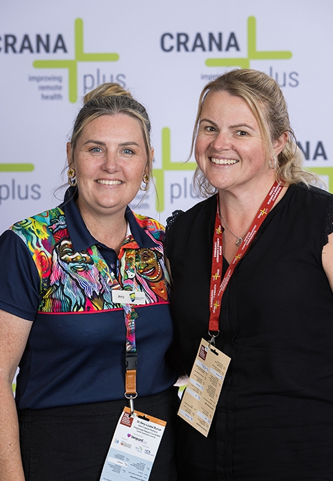 Dr Byrne alongside Danielle Jocumsen who presented an abstract poster on the roles and skill requirements of registered nurses working in rural and remote areas.